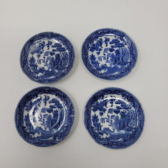 Vintage Blue Willow Porcelain Childrens Doll Tea‎ Party Set Japan Playset Gift - Picture 9 of 16